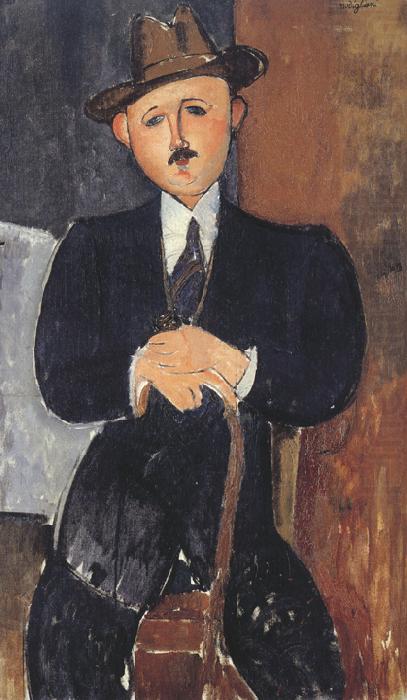 Amedeo Modigliani Seated Man with a Cane (mk39) china oil painting image